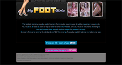 Desktop Screenshot of myfootgirls.com